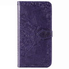 Mandala Booktype-Hülle Violett für das Samsung Galaxy S20