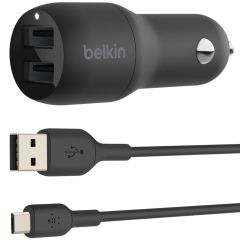 Belkin Boost↑Charge™ ﻿Dual USB KFZ-Ladegerät + Micro-USB Kabel -24W
