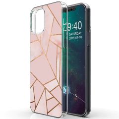 iMoshion Design Hülle iPhone 12 Mini - Grafik-Kupfer - Rosa
