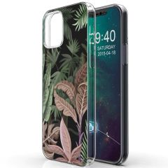 iMoshion Design Hülle iPhone 12 Mini - Dschungel - Grün / Rosa