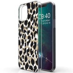 iMoshion Design Hülle iPhone 12 Mini - Leopard - Gold / Schwarz