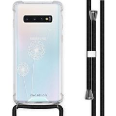 iMoshion Design Hülle mit Band Samsung Galaxy S10 - Pusteblume - Weiß
