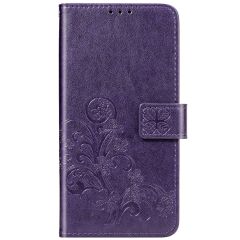 Kleeblumen Booktype Hülle Violett Samsung Galaxy A41