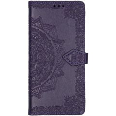 Mandala Booktype-Hülle Violett für das Samsung Galaxy A71