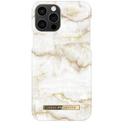 iDeal of Sweden Fashion Back Case iPhone 12 (Pro) - Golden Pearl Marble