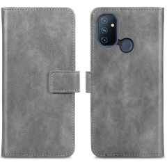 iMoshion Luxuriöse Buchtyp-Hülle OnePlus Nord N100 - Grau