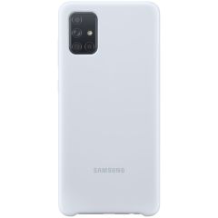 Samsung Original Silikon Cover Silber für das Galaxy A71