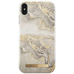 iDeal of Sweden Sparkle Greige Marble Fashion Back Case für iPhone Xs Max