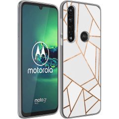 iMoshion Design Hülle für das Motorola Moto G8 Power - White Graphic