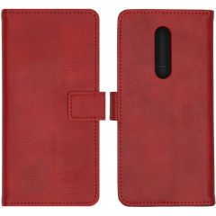 iMoshion Luxuriöse Buchtyp-Hülle Rot OnePlus 8