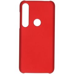 Unifarbene Hardcase-Hülle Rot Motorola Moto G8 Plus
