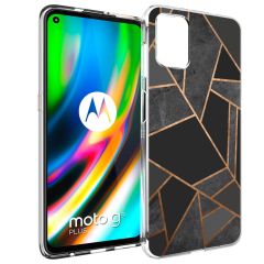 iMoshion Design Hülle für das Motorola Moto G9 Plus - Black Graphic