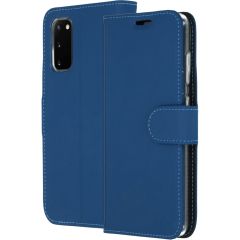 Accezz Wallet TPU Klapphülle Blau für das Samsung Galaxy S20