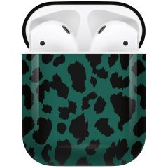 iMoshion Design Hardcover Case AirPods - Green Leopard