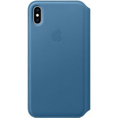Apple Leather Folio Book Case Cod Blue für das iPhone Xs Max