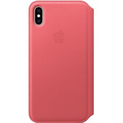 Apple Leather Folio Book Case Peony Pink für das iPhone Xs Max