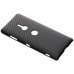 Carbon Look Hardcase-Hülle Schwarz für das Sony Xperia XZ3