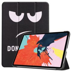 iMoshion Design Trifold Klapphülle iPad Air (2022 / 2020) - Don't Touch