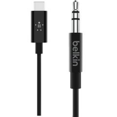 Belkin Rockstar USB-C auf AUX kabel - 1,8 Meter - Schwarz