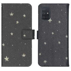 iMoshion Design TPU Klapphülle Samsung Galaxy A71 - Stars Gold