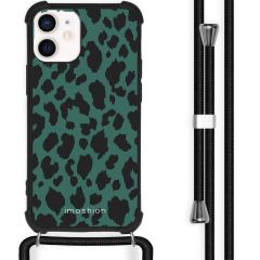 iMoshion Design Hülle mit Band iPhone 12 Mini - Leopard - Grün