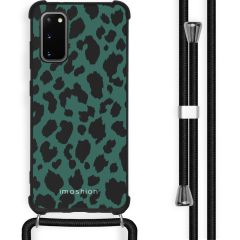 iMoshion Design Hülle mit Band Samsung Galaxy S20 - Leopard - Grün