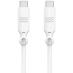 Just Green USB-C- auf-USB-C-Kabel - Recycelbar - 3A - 2 Meter - Weiß
