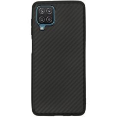 Carbon-Hülle für das Samsung Galaxy A12 - Schwarz