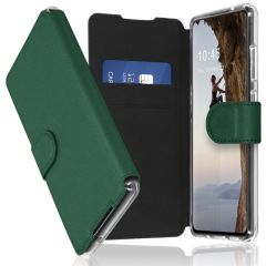 Accezz Xtreme Wallet für das Samsung Galaxy A72 - Dunkelgrün