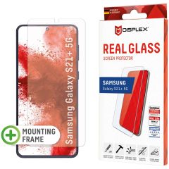 Displex Bildschirmschutzfolie Real Glass Fingerprint Sensor für das Samsung Galaxy S21 Plus