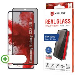 Displex Displayschutz aus gehärtetem Glas Privacy für das Samsung Galaxy S22 Ultra