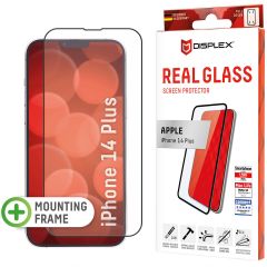 Displex Bildschirmschutzfolie Real Glass Full Cover für das iPhone 14 Plus