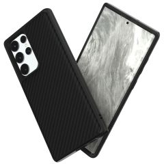 RhinoShield SolidSuit Backcover für das Samsung Galaxy S22 Ultra - Carbon Fiber