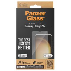 PanzerGlass Refresh Ultra-Wide Fit Anti-Bacterial Screenprotector inkl. Applikator für das Samsung Galaxy S24