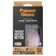 PanzerGlass Refresh Ultra-Wide Fit Anti-Bacterial Screenprotector inkl. Applikator für das Samsung Galaxy S24 Plus