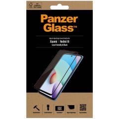 PanzerGlass Case Friendly Displayschutzfolie für das Xiaomi Redmi Note 10 (5G) / Redmi 10 - Schwarz