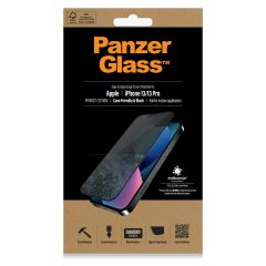 PanzerGlass Privacy Case Friendly Anti-Bacterial Displayschutzfolie für das iPhone 13 / 13 Pro - Schwarz
