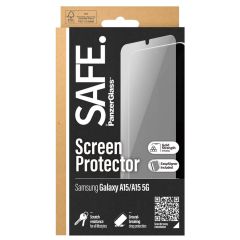 PanzerGlass SAFE Ultra-Wide Fit Screenprotector inkl. Applikator für das Samsung Galaxy A15 (5G)