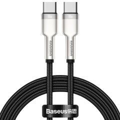 Baseus Cafule Series USB-C-zu-USB-C-Kabel  – Metall – 100 Watt – 1 Meter – Schwarz