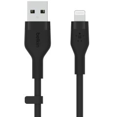 Belkin Boost↑Charge™ USB-A- auf Lightning-Kabel aus Silikon - 1 Meter - Schwarz