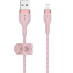 Belkin Boost↑Charge™ USB-A-zu-Lightning-Kabel aus geflochtenem Silikon - 2 Meter - Rosa