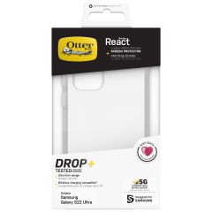 OtterBox React Backcover + Screen Protector für das Samsung Galaxy S22 Ultra - Transparent
