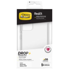 OtterBox React Backcover + Screen Protector für das Samsung Galaxy S22 - Transparent