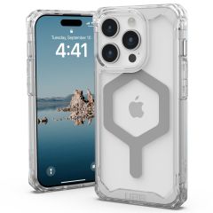 UAG Plyo Backcover MagSafe für das iPhone 15 Pro - Ice / Silber