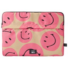 Wouf Laptop Hülle 15-16 Zoll - Laptop Sleeve - Smiley Pink