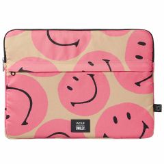 Wouf Laptop Hülle 13-14 Zoll - Laptop Sleeve - Smiley Pink