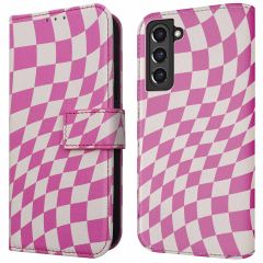 iMoshion Design Klapphülle für das Samsung Galaxy S21 FE - Retro Pink