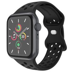 iMoshion Sportarmband⁺ für die Apple Watch Series 1-9 / SE / Ultra (2) - 42/44/45/49 mm - Größe M/L - Schwarz