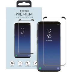 Selencia Premium Screen Protector aus gehärtetem Glas für das Samsung Galaxy S9 - Schwarz