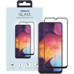 Selencia Premium Screen Protector aus gehärtetem Glas für das Samsung Galaxy A50 / A30s / M31 - Schwarz